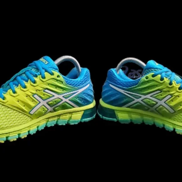 Asics GEL-Quantum 180 Performance Running Shoe, 8.5, Safety Yellow and Blue - Picture 10 of 11